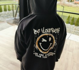 All For Kids bluza rozpinana z kapturem czarna 