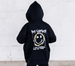 All For Kids bluza rozpinana z kapturem czarna 