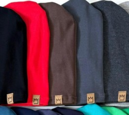 Czapka + komin prążek kakao MIMI