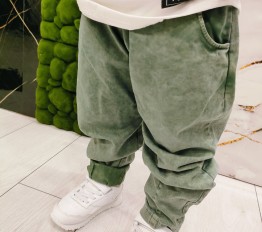 Spodnie Unisex Boyfriend NUNU Matcha