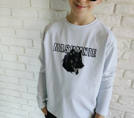 MashMnie With Wolves Drop 3 Longsleeve biały