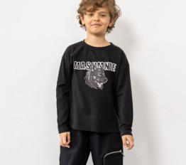 MashMnie With Wolves Drop 3 Longsleeve czarny