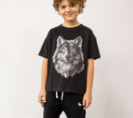 MashMnie With Wolves Drop 3 T-Shirt czarny