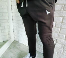 MashMnie With Wolves Drop 3 Spodnie dresowe Wolf brązowe