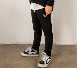 MashMnie With Wolves Drop 3 Spodnie dresowe Wolf czarne