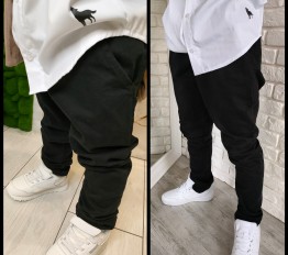 MashMnie spodnie tkanina czarne