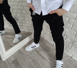 MashMnie spodnie tkanina czarne