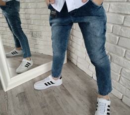 MashMnie Spodnie classic jeansowe niebieskie