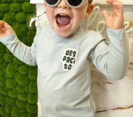 Bluzka Long z haftowaną naszywką z logo Despacito mint