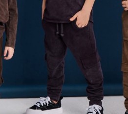 Spodnie Despacito dekatyzowane cargo plum