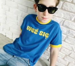 All For Kids T-Shirt niebieski Weź się