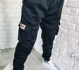 Spodnie bojówki z dzianiny lacoste 853