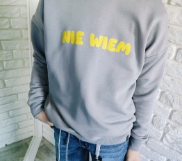 All For Kids Bluza szara nie wiem 