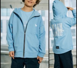 MashMnie Shadow Wolf Drop 1 bluza rozpinana błękitna