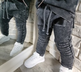 Spodnie Despacito dekatyzowane przeszycia Classic czarne