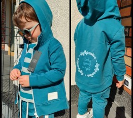 Bawełniana bluza z nadrukiem na plecach z logo 'despacito' hydro