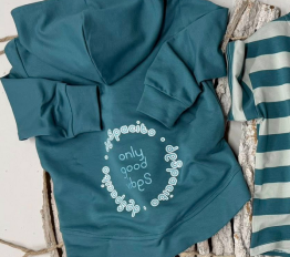 Bawełniana bluza z nadrukiem na plecach z logo 'despacito' hydro