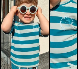 T-shirt 'stripes' z logo 'despacito' hydro