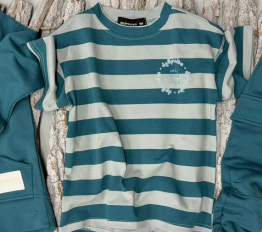 T-shirt 'stripes' z logo 'despacito' hydro