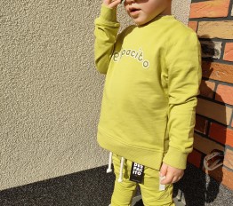 Bluza przez głowę z nadrukiem z logo 'despacito' limonka