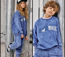 MashMnie Shadow Wolf Drop 2 Komplet dekatyzowany niebieski