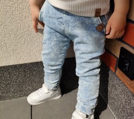 Spodnie slim ice dye blue Mimi