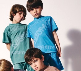 T-Shirt Despacito dekatyzowany efekt cold dye petrol