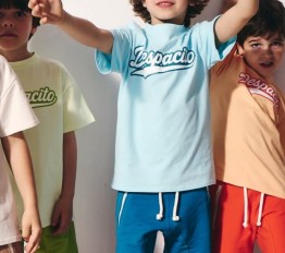 Bawełniany T-shirt z nadrukiem Despacito błękit