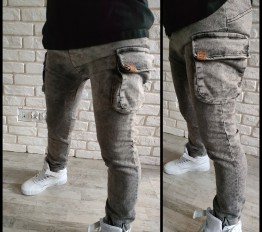 Bojówki ice dye gray Mimi