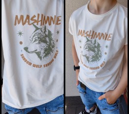 MashMnie Shadow Wolf Drop 3 BEZRĘKAWNIK MASHMNIE BIAŁY