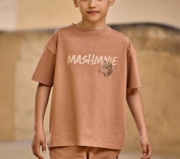 MashMnie Shadow Wolf Drop 3 T-SHIRT MASHMNIE MOCHA