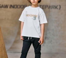 MashMnie Shadow Wolf Drop 3 T-SHIRT MASHMNIE BIAŁY