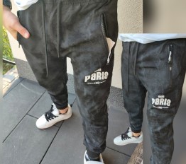 Spodnie dekatyzowane Paris 8080 czarne