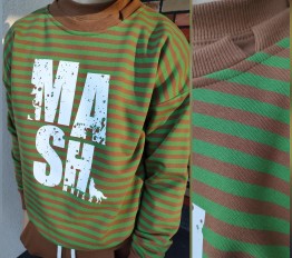 MashMnie Reform Bluza w paski Toffi Zielone