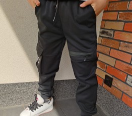 Spodnie bojówki 31081C czarne