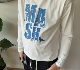 MashMnie LONGSLEEVE  ŚMIETANKOWY