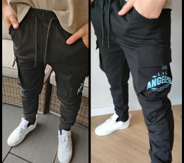 Spodnie bojówki 8044 czarne