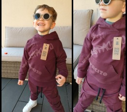 Bluza z grawerowanymi laserowo nadrukami Despacito burgund