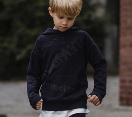 Bluza z grawerowanymi laserowo nadrukami Despacito czarna