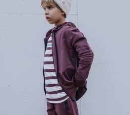 Bluza Despacito bawełniana na zamek cocoa dust