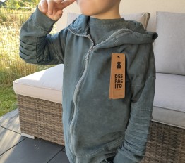 Bluza Despacito dekatyzowana Classic z kapturem mineral
