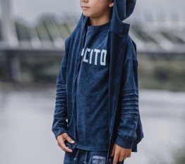 Bluza Despacito dekatyzowana Classic z kapturem jeans