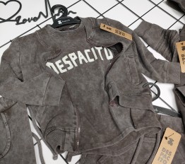 Bluza Despacito dekatyzowana Classic bez kaptura czekolada