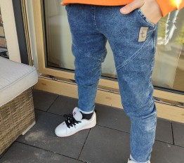 Tuss Spodnie Jeans ciemnoniebieskie slim