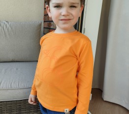 Tuss longsleeve pumpkin pomarańczowy