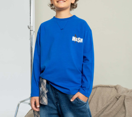 MashMnie Reform Drop 3 longsleeve niebieski charbowy