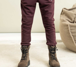MashMnie Reform Drop 3 Spodnie Dresowe Normal Burgundowe