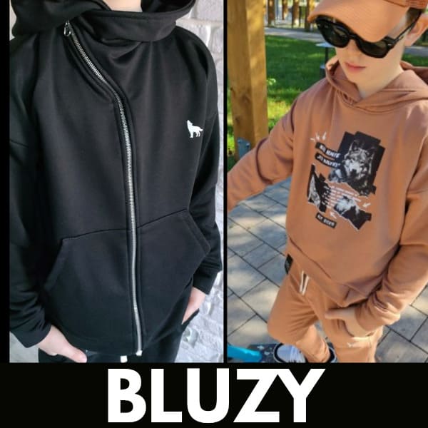 Młodzieżowe bluzy chłopięce rozmiar 158