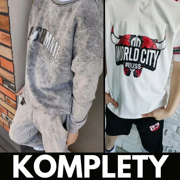 Komplety i dresy chłopięce rozmiar 158